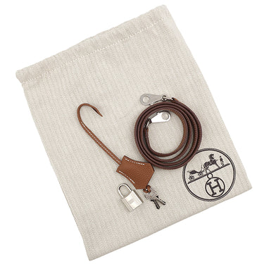 エルメス HERMES ケリー25 内縫い ゴールド トゴ 2WAYバッグ シルバー金具 茶