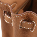 エルメス HERMES ケリー25 内縫い ゴールド トゴ 2WAYバッグ シルバー金具 茶