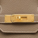 エルメス HERMES バーキン35 エトゥープ トゴ ハンドバッグ ゴールド金具 グレージュ