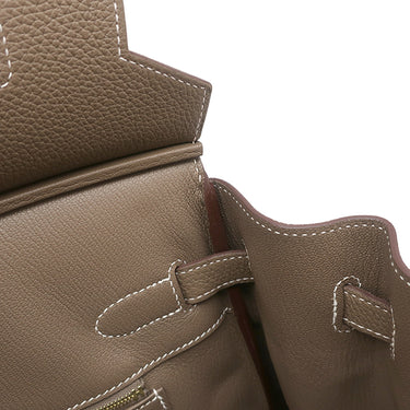 エルメス HERMES バーキン35 エトゥープ トゴ ハンドバッグ ゴールド金具 グレージュ