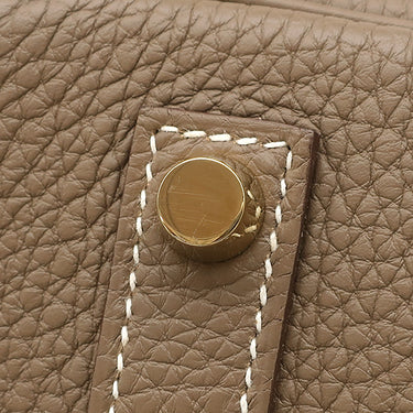 エルメス HERMES バーキン35 エトゥープ トゴ ハンドバッグ ゴールド金具 グレージュ