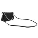 プラダ PRADA キルティング ショルダー 1BH026 NERO ナイロン レザー 2WAYバッグ シルバー金具 黒 三角ロゴプレート TESUTO IMPUNTU