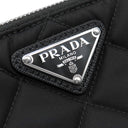 プラダ PRADA キルティング ショルダー 1BH026 NERO ナイロン レザー 2WAYバッグ シルバー金具 黒 三角ロゴプレート TESUTO IMPUNTU