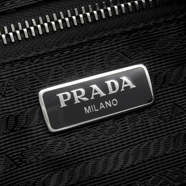 プラダ PRADA キルティング ショルダー 1BH026 NERO ナイロン レザー 2WAYバッグ シルバー金具 黒 三角ロゴプレート TESUTO IMPUNTU