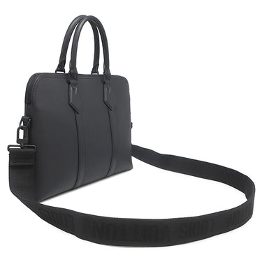 ルイヴィトン LOUIS VUITTON テイクオフ ブリーフケース M59159 ブラック グレインカーフレザー 2WAYバッグ マットブラック金具 ビジネスバッグ 肩掛け 黒