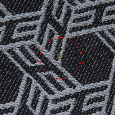 エルメス HERMES ガーデンパーティーTPM ブラック トワルソーアッシュ レザー トートバッグ シルバー金具 黒 ネイビー グレー Ｈロゴ