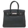 エルメス HERMES バーキン30 ブラック トゴ ハンドバッグ シルバー金具 黒