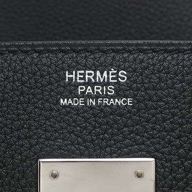 エルメス HERMES バーキン30 ブラック トゴ ハンドバッグ シルバー金具 黒
