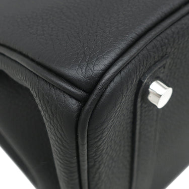 エルメス HERMES バーキン30 ブラック トゴ ハンドバッグ シルバー金具 黒