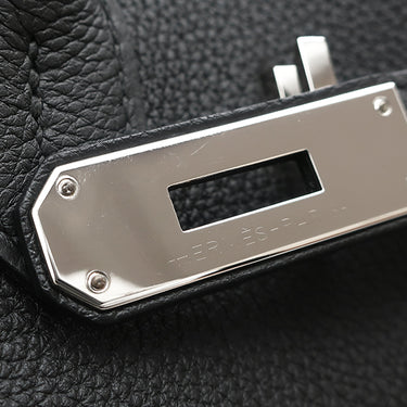 エルメス HERMES バーキン30 ブラック トゴ ハンドバッグ シルバー金具 黒