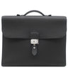 エルメス HERMES サックアデペッシュ ライト 37 ブラック トゴ ブリーフケース マットシルバー金具 黒 ビジネスバッグ 鍵欠品