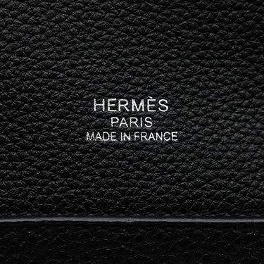 エルメス HERMES サックアデペッシュ ライト 37 ブラック トゴ ブリーフケース マットシルバー金具 黒 ビジネスバッグ 鍵欠品