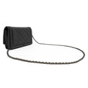 シャネル CHANEL ボーイシャネル ミニ チェーンショルダー ブラック キャビアスキン ショルダーバッグ シルバー金具 黒