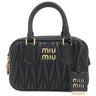 ミュウミュウ MIU MIU アルカディ マテラッセ レザー バッグ スモール 5BB123 ブラック レザー 2WAYバッグ ゴールド金具 ハンドバッグ ショルダー