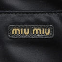 ミュウミュウ MIU MIU アルカディ マテラッセ レザー バッグ スモール 5BB123 ブラック レザー 2WAYバッグ ゴールド金具 ハンドバッグ ショルダー