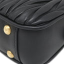 ミュウミュウ MIU MIU アルカディ マテラッセ レザー バッグ スモール 5BB123 ブラック レザー 2WAYバッグ ゴールド金具 ハンドバッグ ショルダー