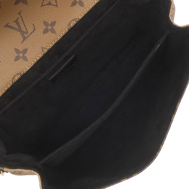 ルイヴィトン LOUIS VUITTON ポシェット メティス MM M44876 モノグラムリバース モノグラムキャンバス モノグラムリバースキャンバス 2WAYバッグ ゴールド金具 茶