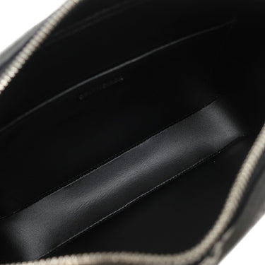 バレンシアガ BALENCIAGA エブリデイ カメラバッグ 552370 ブラック×グレー×ホワイト レザー ショルダーバッグ シルバー金具 ロゴ 総柄 ショルダー