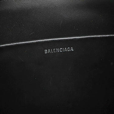 バレンシアガ BALENCIAGA エブリデイ カメラバッグ 552370 ブラック×グレー×ホワイト レザー ショルダーバッグ シルバー金具 ロゴ 総柄 ショルダー