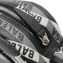 バレンシアガ BALENCIAGA エブリデイ カメラバッグ 552370 ブラック×グレー×ホワイト レザー ショルダーバッグ シルバー金具 ロゴ 総柄 ショルダー