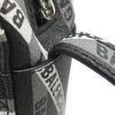 バレンシアガ BALENCIAGA エブリデイ カメラバッグ 552370 ブラック×グレー×ホワイト レザー ショルダーバッグ シルバー金具 ロゴ 総柄 ショルダー