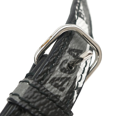 バレンシアガ BALENCIAGA エブリデイ カメラバッグ 552370 ブラック×グレー×ホワイト レザー ショルダーバッグ シルバー金具 ロゴ 総柄 ショルダー