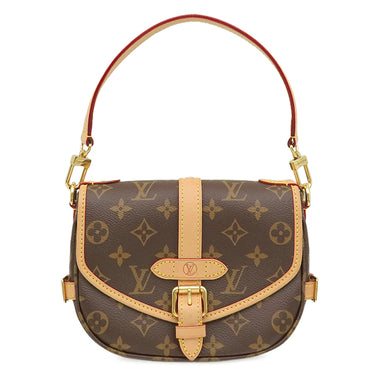 ルイヴィトン LOUIS VUITTON ソミュール BB M46740 モノグラム モノグラムキャンバス 2WAYバッグ ゴールド金具 茶 ハンドバッグ ショルダー