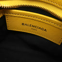 バレンシアガ BALENCIAGA シティ バッグ ミニ 453293 イエロー レザー 2WAYバッグ ゴールド金具 ハンドバッグ ショルダー ミラー付き