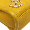 バレンシアガ BALENCIAGA シティ バッグ ミニ 453293 イエロー レザー 2WAYバッグ ゴールド金具 ハンドバッグ ショルダー ミラー付き
