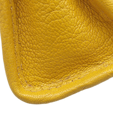 バレンシアガ BALENCIAGA シティ バッグ ミニ 453293 イエロー レザー 2WAYバッグ ゴールド金具 ハンドバッグ ショルダー ミラー付き