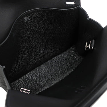 エルメス HERMES アルザン 25 ブラック トリヨンクレマンス 2WAYバッグ シルバー金具 黒 ハンドバッグ ショルダー