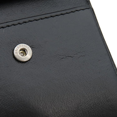 バレンシアガ BALENCIAGA キャッシュ スクエア フォールデット コインウォレット 594315 ブラック レザー 二つ折り財布 シルバー金具 黒 赤 白 ロゴ