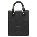 ルイヴィトン LOUIS VUITTON プティット サックプラ M81417 ノワール モノグラムアンプラント 2WAYバッグ ゴールド金具 黒 ショルダー