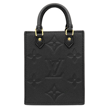 ルイヴィトン LOUIS VUITTON プティット サックプラ M81417 ノワール モノグラムアンプラント 2WAYバッグ ゴールド金具 黒 ショルダー