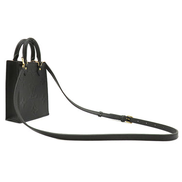 ルイヴィトン LOUIS VUITTON プティット サックプラ M81417 ノワール モノグラムアンプラント 2WAYバッグ ゴールド金具 黒 ショルダー