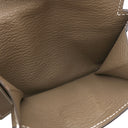 エルメス HERMES ケリーポケット コンパクト エトゥープ シェーブル コインケース シルバー金具 グレージュ