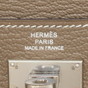 エルメス HERMES ケリーポケット コンパクト エトゥープ シェーブル コインケース シルバー金具 グレージュ