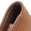 エルメス HERMES ドゴンデュオ ドゴンGM ゴールド トゴ 長財布 シルバー金具 茶