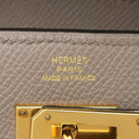 エルメス HERMES ケリーウォレット ミディアム グリアスファスト ヴォーエプソン 長財布 ゴールド金具 三つ折り