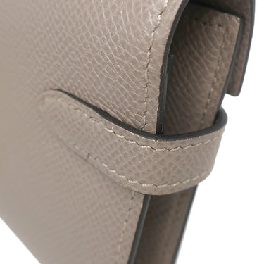 エルメス HERMES ケリーウォレット ミディアム グリアスファスト ヴォーエプソン 長財布 ゴールド金具 三つ折り