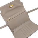 エルメス HERMES ケリーウォレット ミディアム グリアスファスト ヴォーエプソン 長財布 ゴールド金具 三つ折り