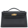 エルメス HERMES ポシェットケリー ミニ ブラック ヴォースイフト ハンドバッグ ゴールド金具 新品 未使用 黒 2025年製