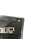 エルメス HERMES ケリードッグ ブラック×シルバー レザー メタル ブレスレット バングル 黒 SV金具