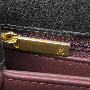 シャネル CHANEL ココハンドル ブラック ラムスキン 2WAYバッグ ゴールド金具 トップハンドル 黒 ショルダーバッグ