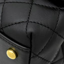 シャネル CHANEL ココハンドル ブラック ラムスキン 2WAYバッグ ゴールド金具 トップハンドル 黒 ショルダーバッグ
