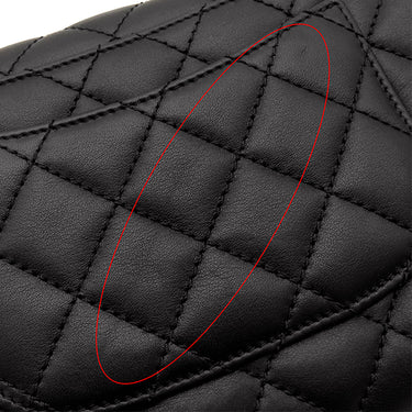 シャネル CHANEL ココハンドル ブラック ラムスキン 2WAYバッグ ゴールド金具 トップハンドル 黒 ショルダーバッグ
