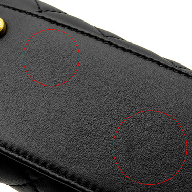シャネル CHANEL ココハンドル ブラック ラムスキン 2WAYバッグ ゴールド金具 トップハンドル 黒 ショルダーバッグ