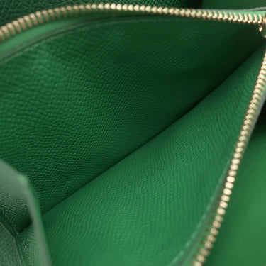 エルメス HERMES コンスタンス コンパクト ヴェールヴェルティゴ ヴォーエプソン 二つ折り財布 ゴールド金具 緑