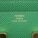 エルメス HERMES コンスタンス コンパクト ヴェールヴェルティゴ ヴォーエプソン 二つ折り財布 ゴールド金具 緑