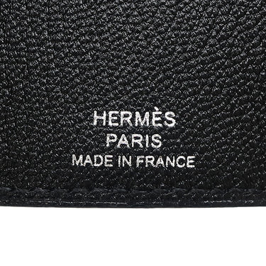 エルメス HERMES ベアン 4連キーケース ブラック シェーブル キーケース シルバー金具 黒